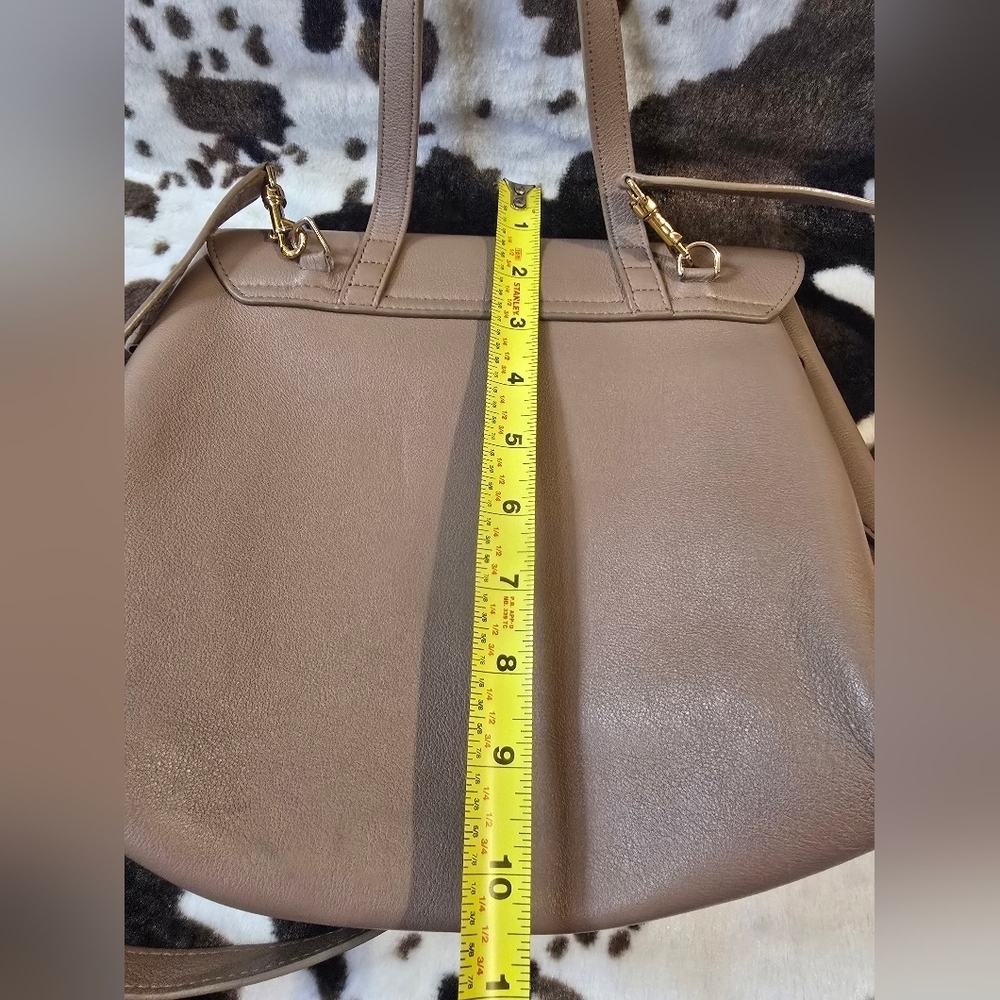Mansur Gavriel Taupe Leather Backpack View 6